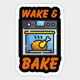 Wake & Bake Turkey Sticker